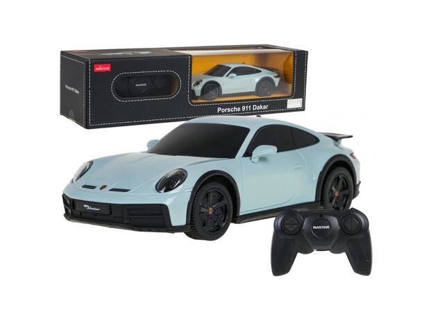 ماشین کنترلی پورشه 911 داکار سبز یشمی راستار با مقیاس 1:24, image 