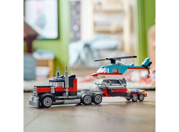 لگو کریتور 3 در 1 مدل کامیون حمل هلی کوپتر (31146), image 4