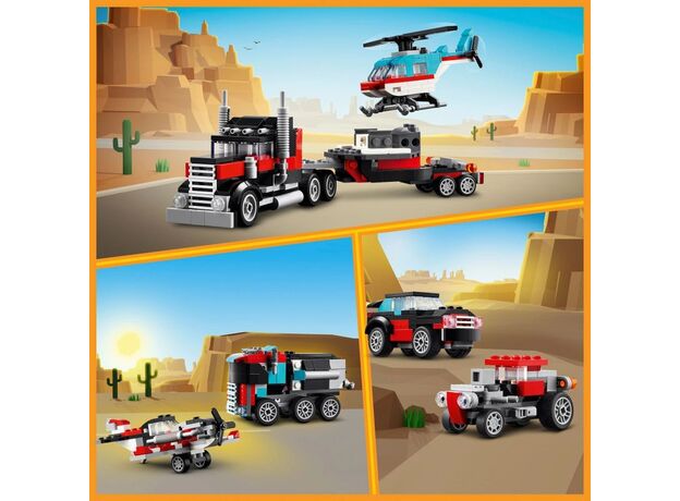 لگو کریتور 3 در 1 مدل کامیون حمل هلی کوپتر (31146), image 9