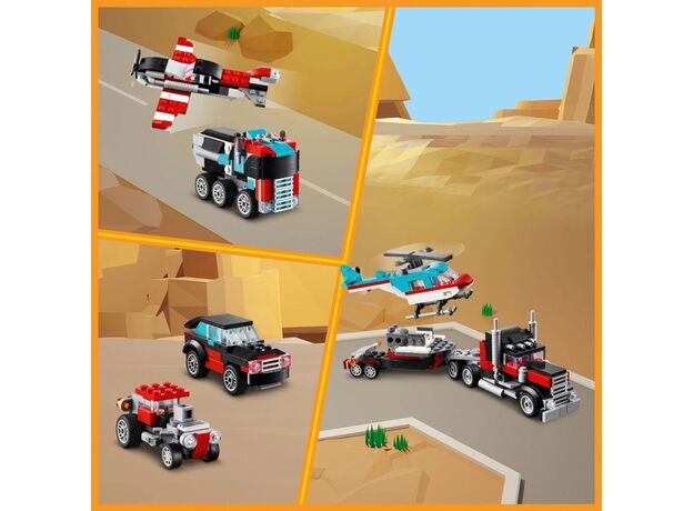 لگو کریتور 3 در 1 مدل کامیون حمل هلی کوپتر (31146), image 10