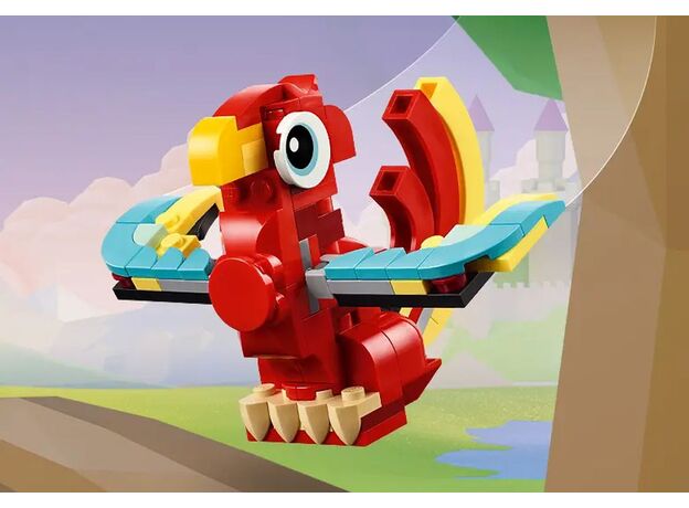 لگو کریتور 3 در 1 مدل اژدهای قرمز (31145), image 6