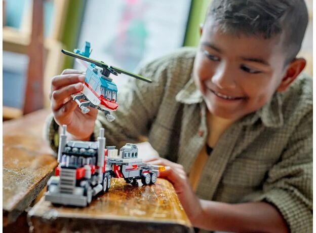 لگو کریتور 3 در 1 مدل کامیون حمل هلی کوپتر (31146), image 2