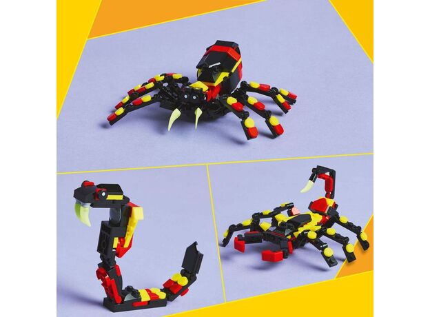 لگو کریتور 3 در 1 مدل حیوانات وحشی: عنکبوت شگفت‌انگیز (31159), image 9