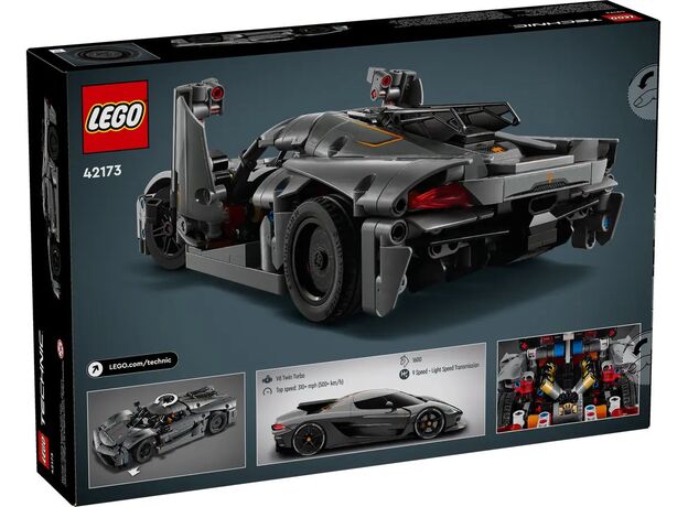 لگو تکنیک مدل هایپرکار خاکستری Koenigsegg Jesko Absolute (42173), image 18