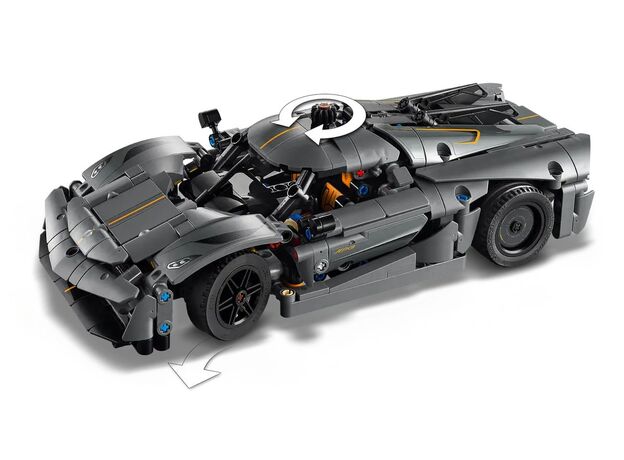 لگو تکنیک مدل هایپرکار خاکستری Koenigsegg Jesko Absolute (42173), image 13