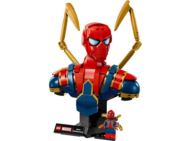 لگو مارول مدل تندیس نیم تنه آیرون اسپایدر (76326), image 19