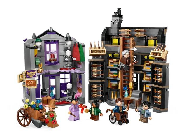 لگو هری پاتر مدل مغازه های اولیوندر و لباس ‌های مادام مالکین (76439), image 8