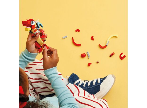 لگو کریتور 3 در 1 مدل اژدهای قرمز (31145), image 3