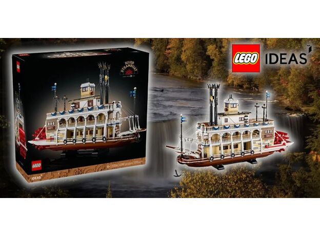 لگو آیدیاز مدل قایق بخار رودخانه ای (21356), image 27