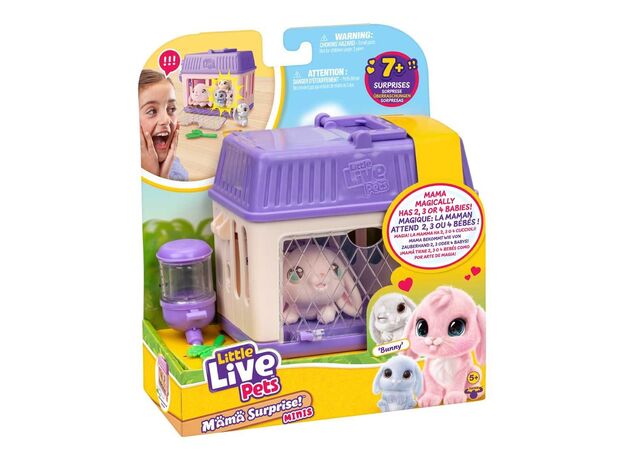 عروسک خرگوش ماما سورپرایز Little Live Pets سری Mini مدل بنفش, تنوع: 26625-Bunny, image 10