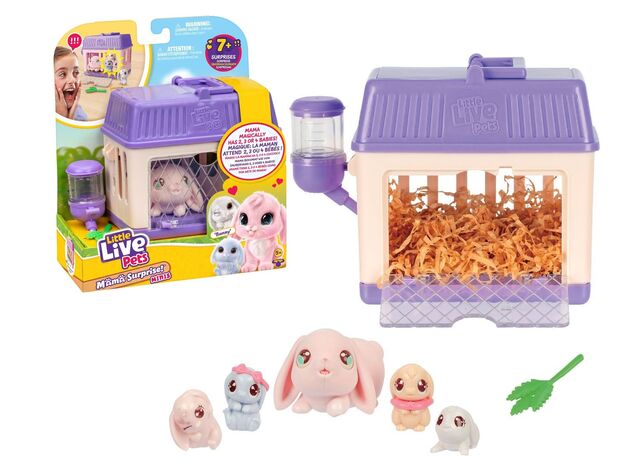 عروسک خرگوش ماما سورپرایز Little Live Pets سری Mini مدل بنفش, تنوع: 26625-Bunny, image 