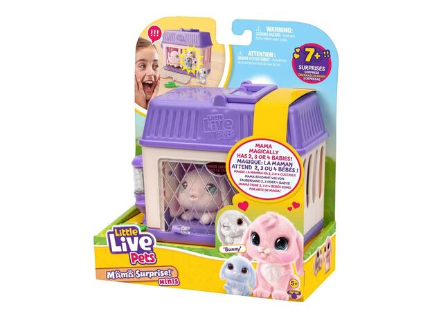 عروسک خرگوش ماما سورپرایز Little Live Pets سری Mini مدل بنفش, تنوع: 26625-Bunny, image 11