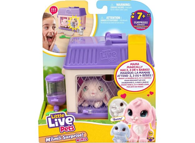 عروسک خرگوش ماما سورپرایز Little Live Pets سری Mini مدل بنفش, تنوع: 26625-Bunny, image 12