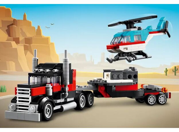 لگو کریتور 3 در 1 مدل کامیون حمل هلی کوپتر (31146), image 11