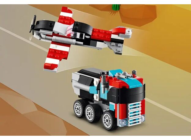 لگو کریتور 3 در 1 مدل کامیون حمل هلی کوپتر (31146), image 12