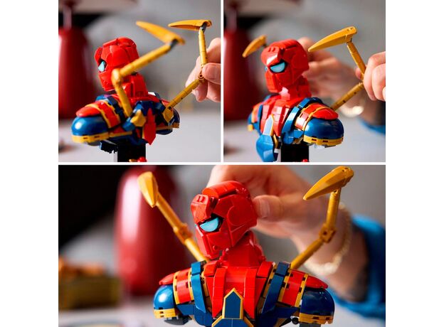 لگو مارول مدل تندیس نیم تنه آیرون اسپایدر (76326), image 15