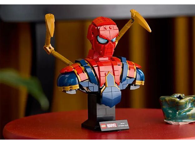 لگو مارول مدل تندیس نیم تنه آیرون اسپایدر (76326), image 4