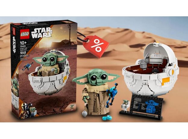 لگو جنگ ستارگان مدل گروگو با پرام شناور (75403), image 19