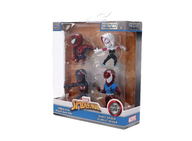 ست چهارتایی فیگورهای فلزی 6 سانتی اسپایدرمن Marvel, image 9