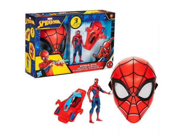 ست فیگور 15 سانتی اسپایدرمن به همراه ماسک و وب اسلینگر مارول, image 