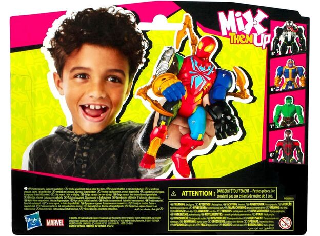 فیگور 12 سانتی آیرون اسپایدر سری MixMashers مارول, تنوع: F9217-Spider-Man, image 14