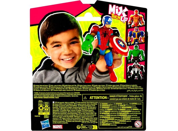 فیگور 12 سانتی کاپیتان آمریکا سری MixMashers مارول, تنوع: F9267-Captain America, image 14