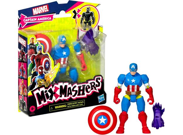 فیگور 12 سانتی کاپیتان آمریکا سری MixMashers مارول, تنوع: F9267-Captain America, image 