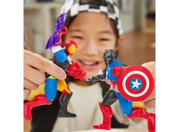فیگور 12 سانتی کاپیتان آمریکا سری MixMashers مارول, تنوع: F9267-Captain America, image 5