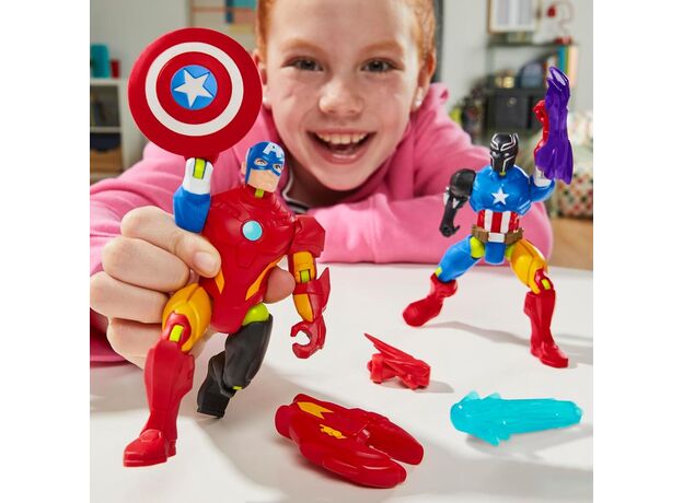 فیگور 12 سانتی کاپیتان آمریکا سری MixMashers مارول, تنوع: F9267-Captain America, image 6