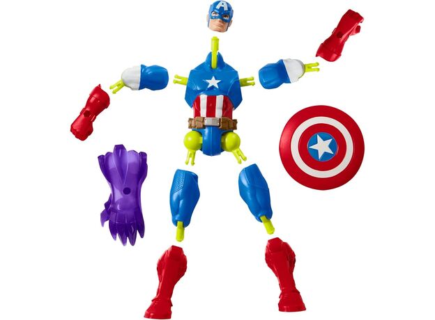 فیگور 12 سانتی کاپیتان آمریکا سری MixMashers مارول, تنوع: F9267-Captain America, image 9
