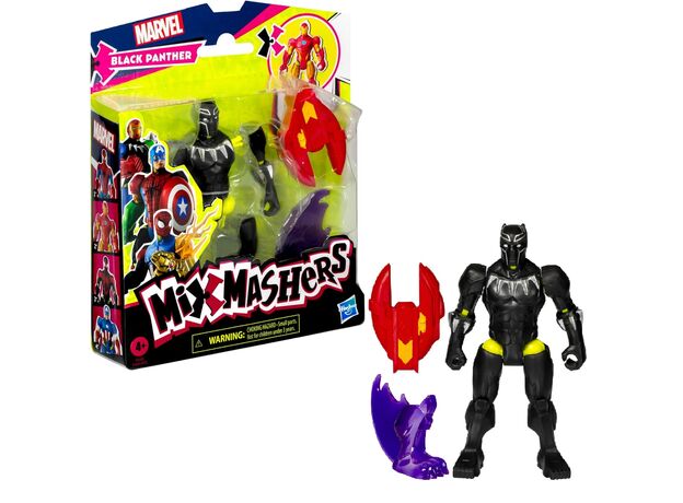 فیگور 12 سانتی پلنگ سیاه سری MixMashers مارول, تنوع: F9268-Black Panther, image 