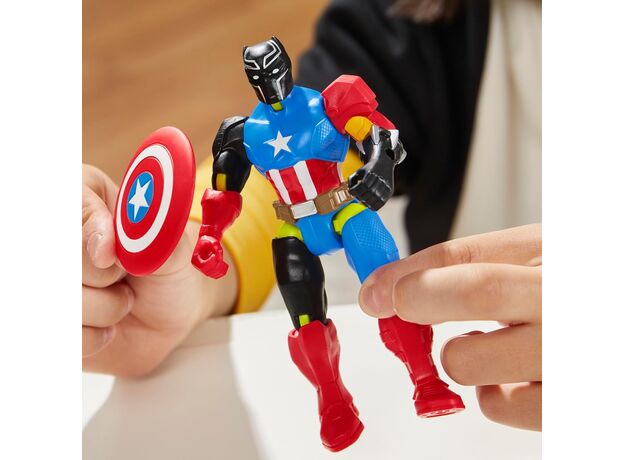 فیگور 12 سانتی پلنگ سیاه سری MixMashers مارول, تنوع: F9268-Black Panther, image 7