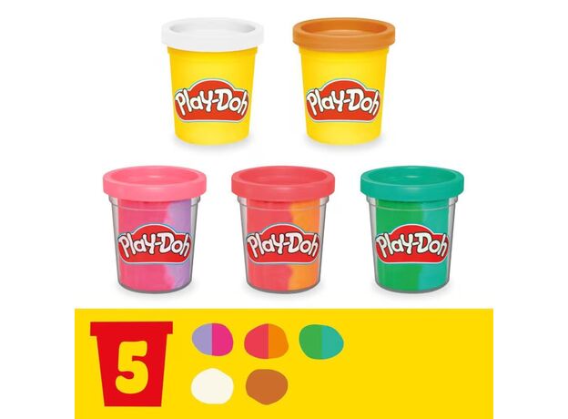 ست خمیر بازی بستنی ساز رنگین کمانی Play Doh, image 13