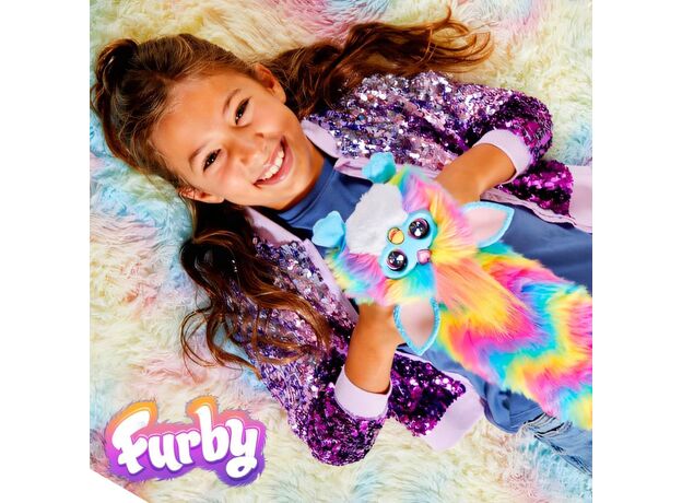 عروسک پولیشی رباتیک 81 سانتی DJ فربی Furby مدل رنگین کمانی, image 11