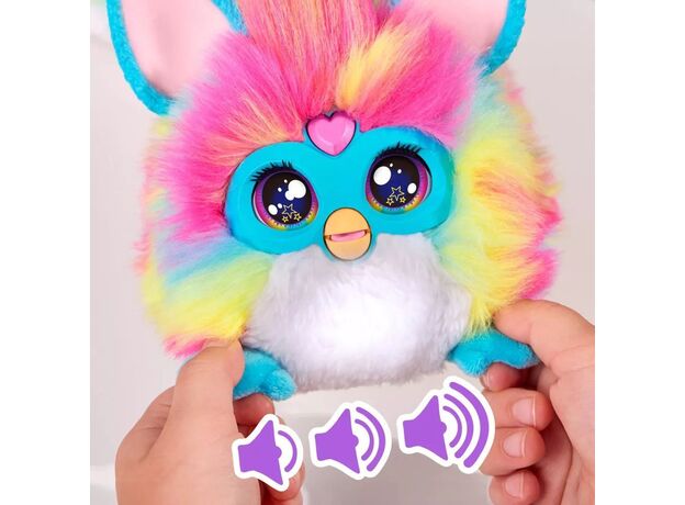 عروسک پولیشی رباتیک 81 سانتی DJ فربی Furby مدل رنگین کمانی, image 13