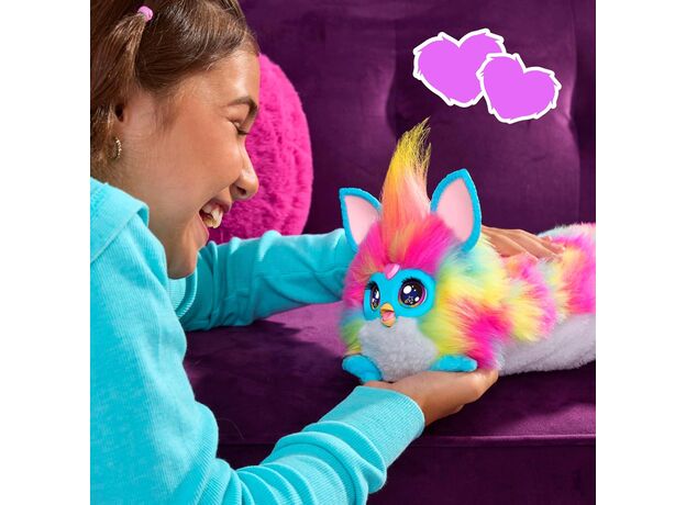 عروسک پولیشی رباتیک 81 سانتی DJ فربی Furby مدل رنگین کمانی, image 3