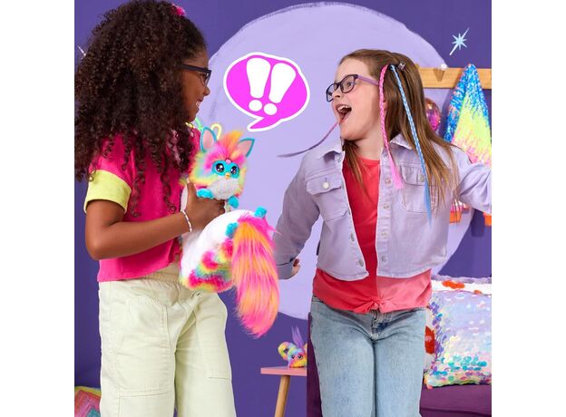 عروسک پولیشی رباتیک 81 سانتی DJ فربی Furby مدل رنگین کمانی, image 6