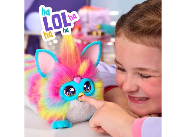 عروسک پولیشی رباتیک 81 سانتی DJ فربی Furby مدل رنگین کمانی, image 9