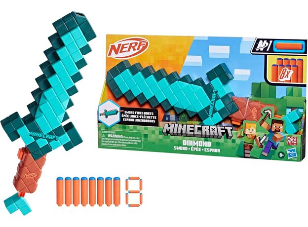 شمشیر Diamond ماینکرافت Minecraft نرف Nerf, image 