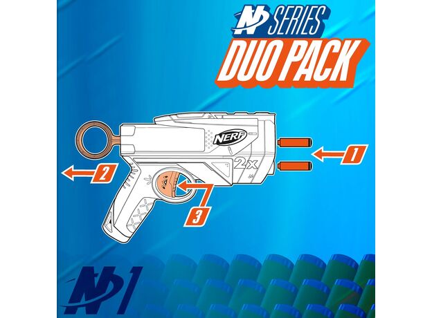 پک 2 تایی تفنگ های نرف Nerf مدل N Series Ward, image 9