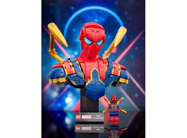 لگو مارول مدل تندیس نیم تنه آیرون اسپایدر (76326), image 16