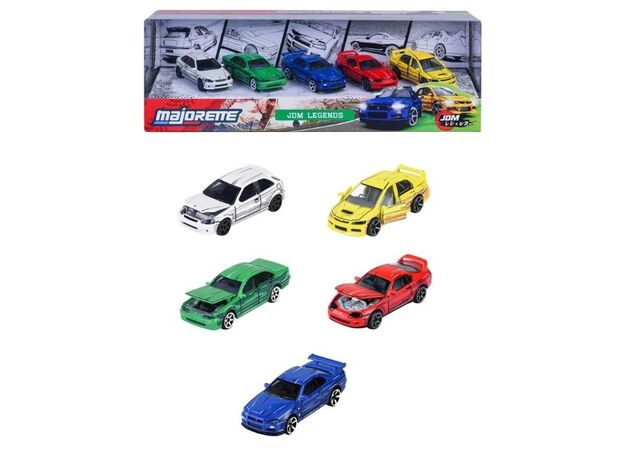 پک 5 تايی ماشين های فلزی Majorette مدل JDM Legends, image 