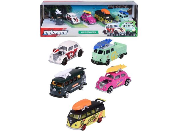 پک 5 تايی ماشين های فلزی Majorette مدل Volkswagen, image 
