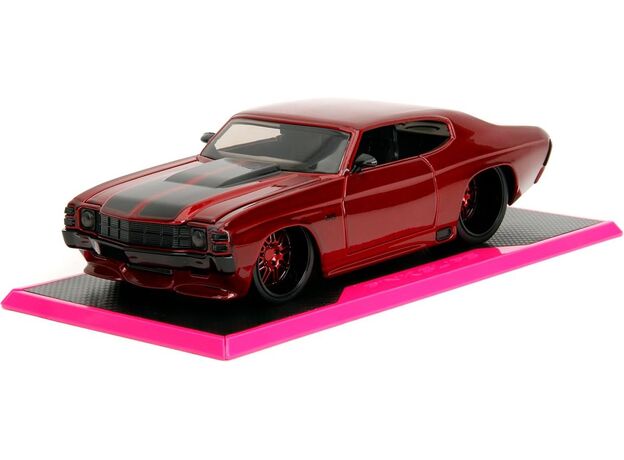 ماشین فلزی شورلت Chevelle SS سری Pink Slips مدل قرمز با مقیاس 1:24, image 2