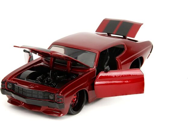 ماشین فلزی شورلت Chevelle SS سری Pink Slips مدل قرمز با مقیاس 1:24, image 4