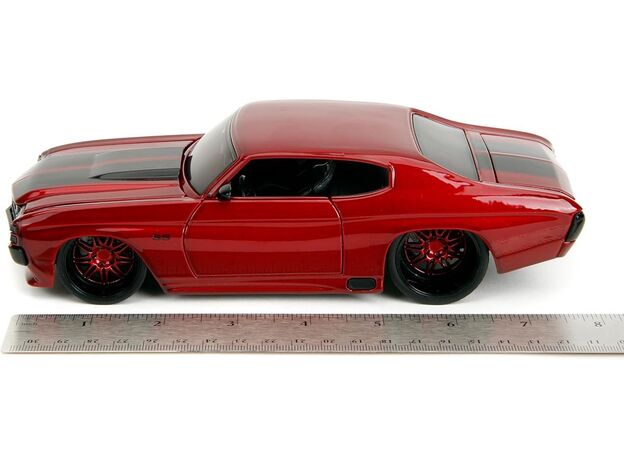 ماشین فلزی شورلت Chevelle SS سری Pink Slips مدل قرمز با مقیاس 1:24, image 8