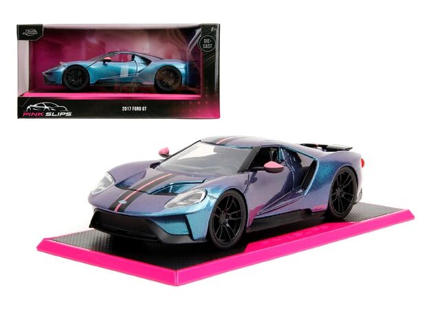 ماشین فلزی فورد GT سری Pink Slips مدل بنفش با مقیاس 1:24, image 