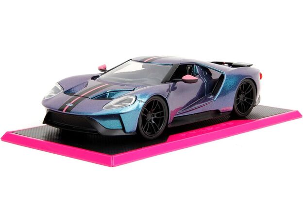 ماشین فلزی فورد GT سری Pink Slips مدل بنفش با مقیاس 1:24, image 2