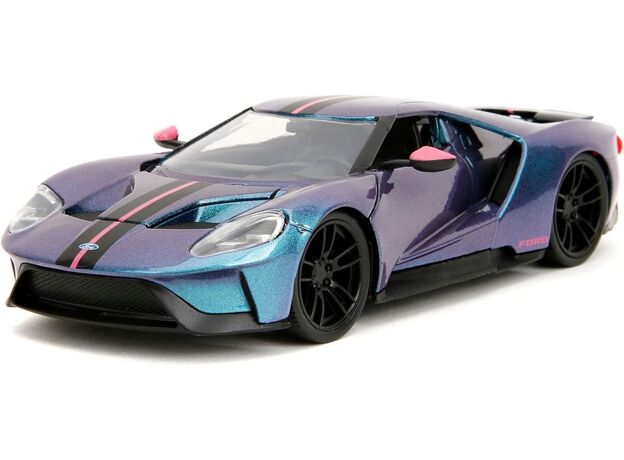 ماشین فلزی فورد GT سری Pink Slips مدل بنفش با مقیاس 1:24, image 4