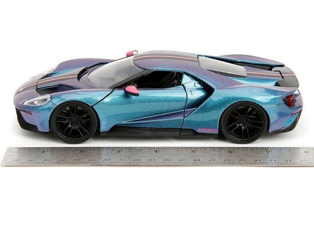 ماشین فلزی فورد GT سری Pink Slips مدل بنفش با مقیاس 1:24, image 8